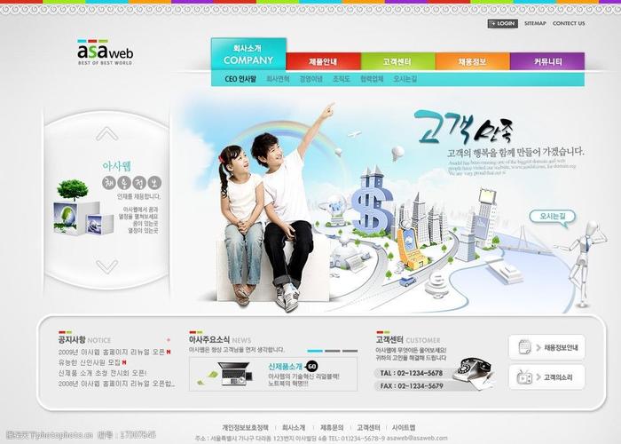 韩国网页设计模版图片